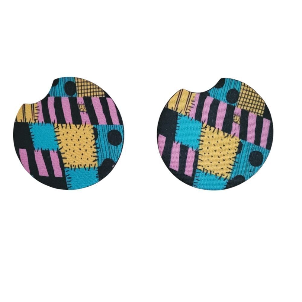 2 pcs Halloween Horror Car Cup Holder Coasters, Non Slip Car Accessories